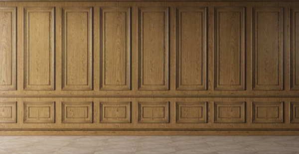 Dinding dengan Panel Kayu Klasik